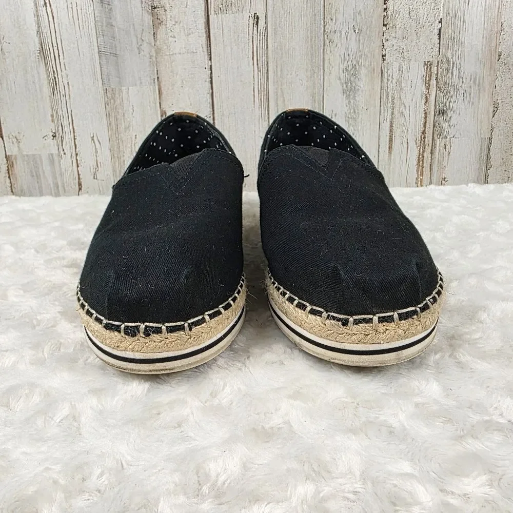 Skechers BOBS Women's Breeze slip-on espadrilles black Size 10